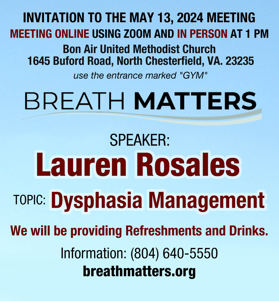 MAY 2024 BREATHMATTERS MEETING